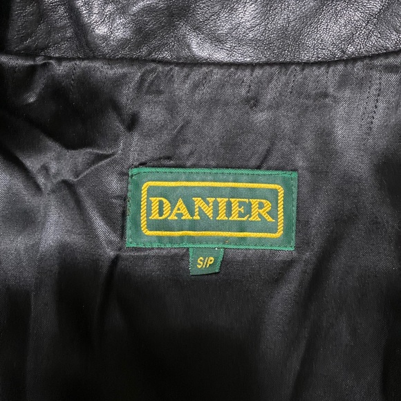 Vintage Slouchy Leather Jacket - Unisex Small Oversized Fit - Picture 12 of 13